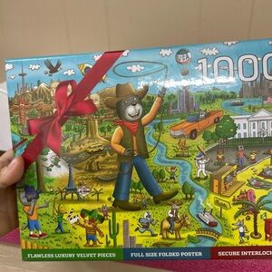 Colorful 1000-Piece Puzzle with Cowboy Theme